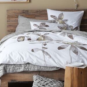 West Elm Organic Orchid Duvet Cover and Shams Queen